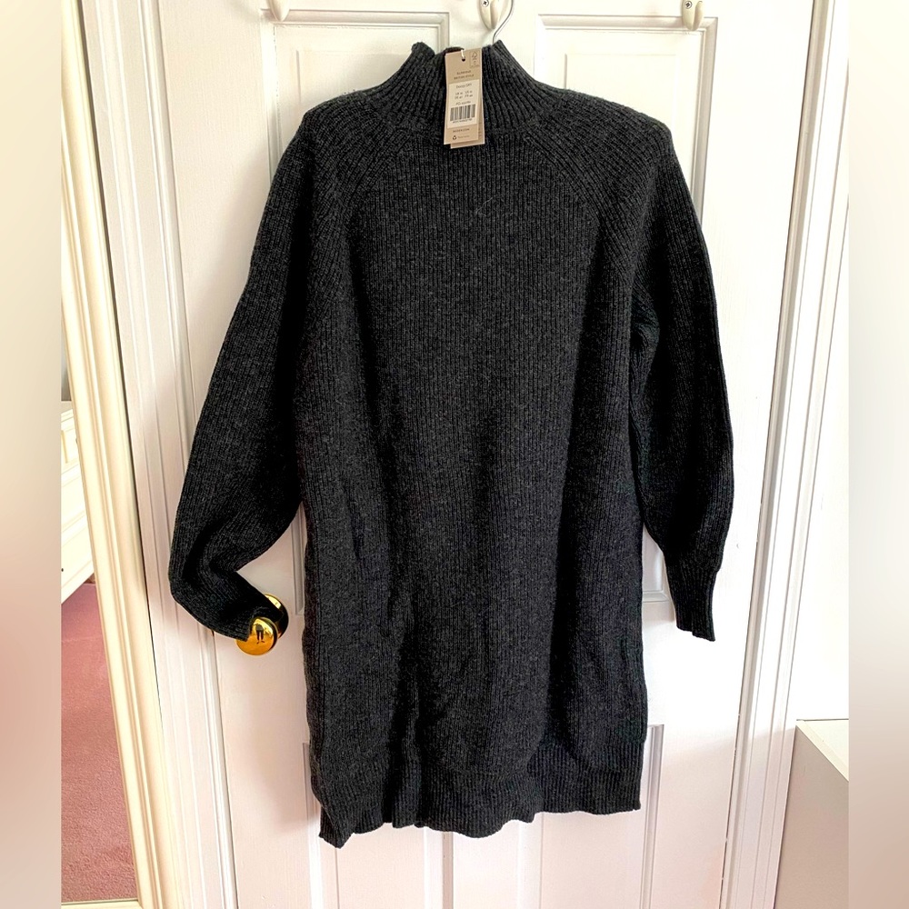 Boden sweater long tunic with mock turtleneck